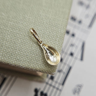 Small Gold Teardrop Charm