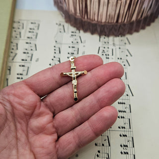 Medium Gold Crucifix Pendant