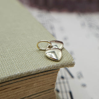 Small Gold Double Heart Charm