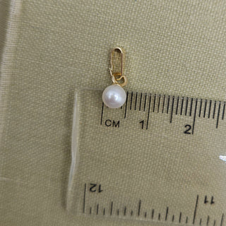 Micro Gold & Pearl Charm Pendant