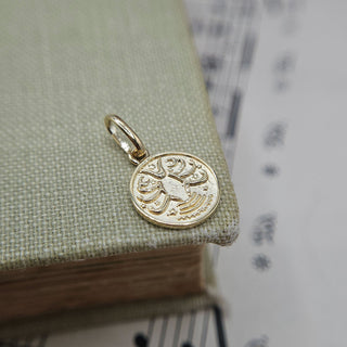 Micro Gold Scorpio Zodiac Pendant