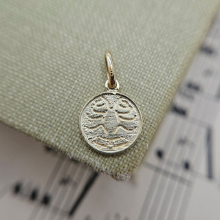 Micro Gold Scorpio Zodiac Pendant