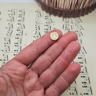 Micro Gold Scorpio Zodiac Pendant