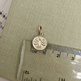 Micro Gold Scorpio Zodiac Pendant
