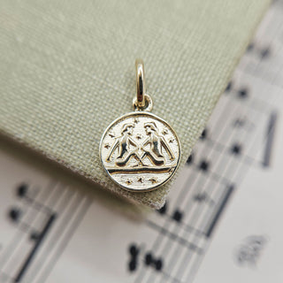 Micro Gold Gemini Pendant