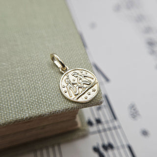 Micro Gold Gemini Pendant