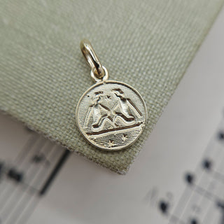 Micro Gold Gemini Pendant