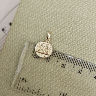 Micro Gold Gemini Pendant