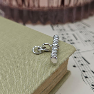 Silver Rope T-Bar Pendant