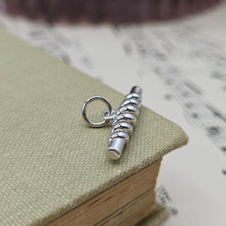 Silver Twisted T-Bar Pendant