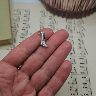 Silver Cowboy Boot Pendant