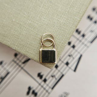 Dainty Gold Padlock Pendant