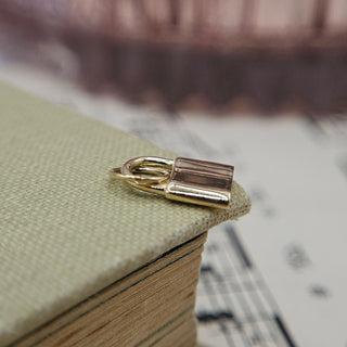 Dainty Gold Padlock Pendant