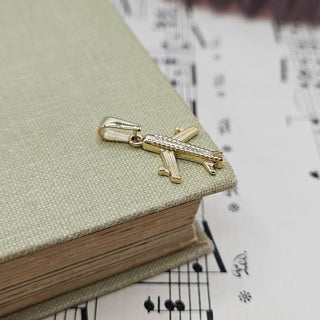 Small Gold Airplane Pendant