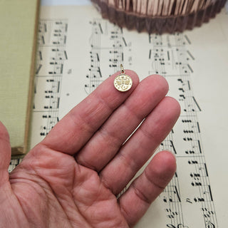  Micro Gold Scorpio Zodiac Pendant