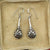 sterling silver openwork drop earrings