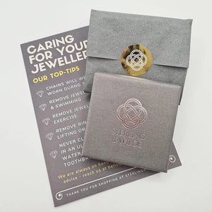 our gold star earring packaging