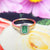 front view of emerald ring