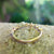 under gallery of 9ct gold ring