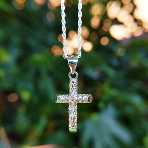 real 925 silver crucifix for women