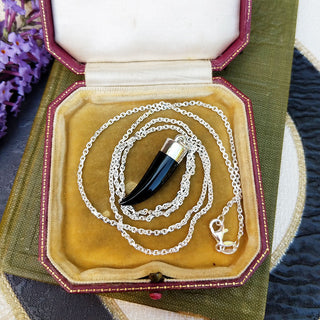 black onyx pendant necklace