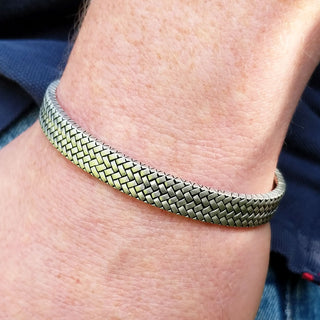 men's silver bangles