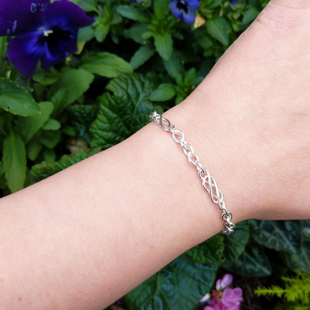 women's silver celtic bracelet