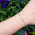 7.5 inch silver celtic bracelet on wrist