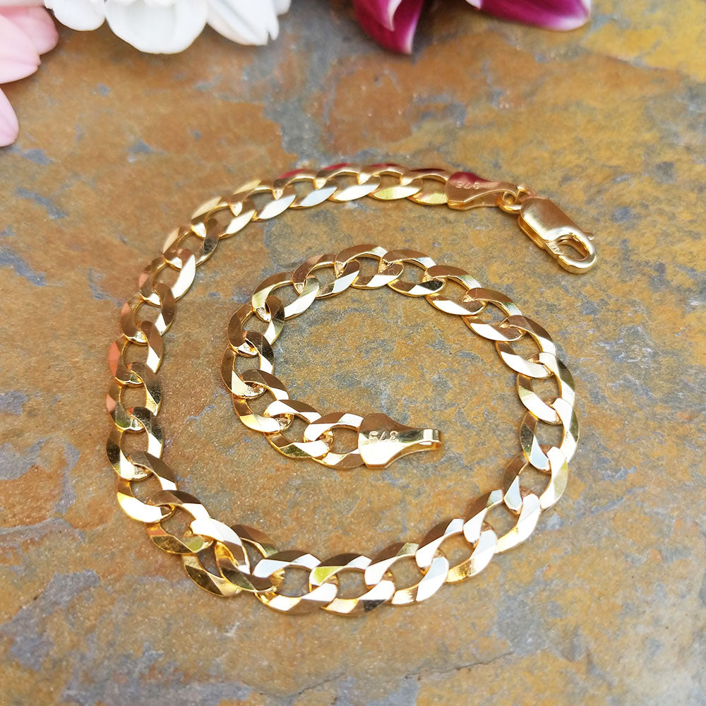 Rose Gold Curb Bracelet With Albert | Fine Jewellery in Derbyshire