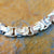 close up of 925 silver bracelet