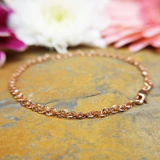 women's rose gold prince of wales bracelet