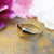 women's gold heart signet ring
