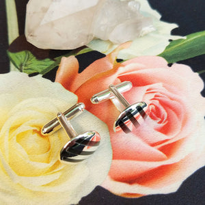 real silver cuff links