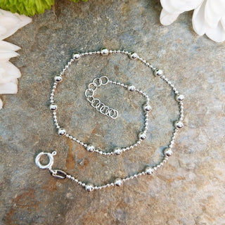 sterling silver anklet 9 inches