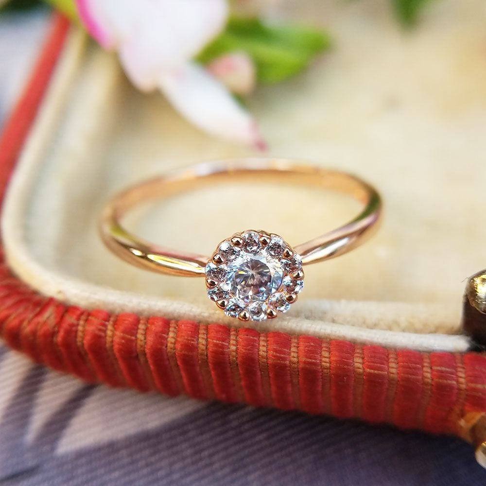 women's rose gold stacking ring