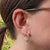 9K gold claddagh earrings