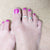 ladies silver toe rings being worn