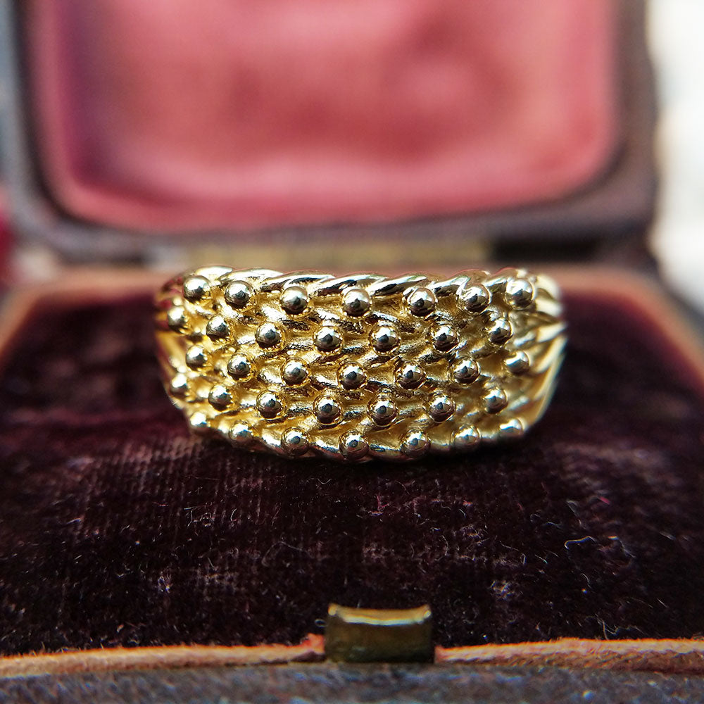 men's gold keeper ring