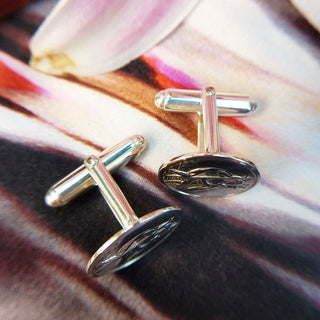 real silver cuff links for him