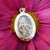 close up of st christopher necklace