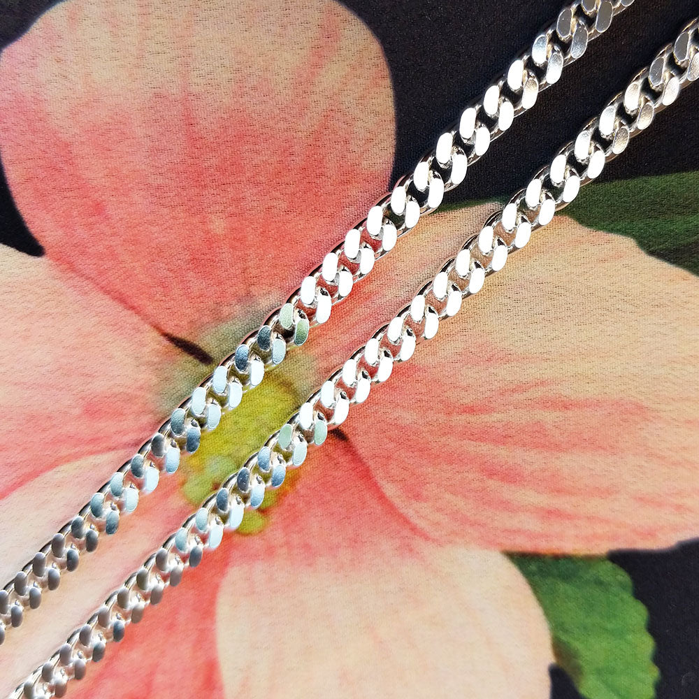 sterling silver close curb chain