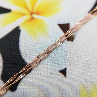 16 18 20 inch rose gold chain