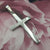 engraved silver cross necklace