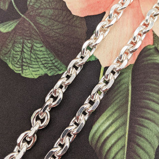 solid heavy belcher chain necklace