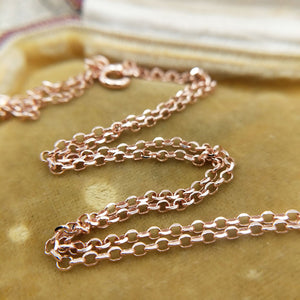 good quality rose gold plated belcher chain