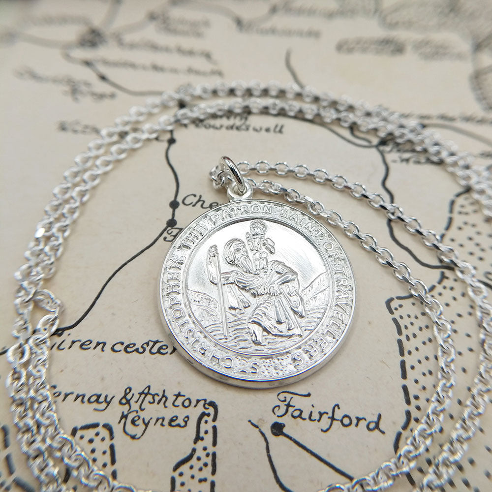 St Christopher Pendant Necklace