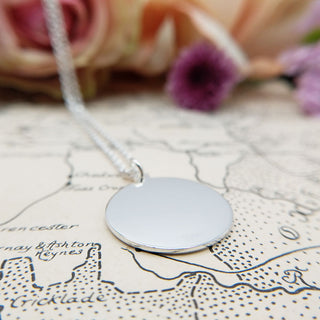 reverse of pendant, plain and polished