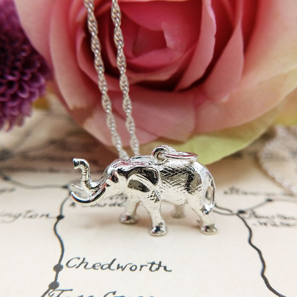 Sterling silver elephant on sale charms