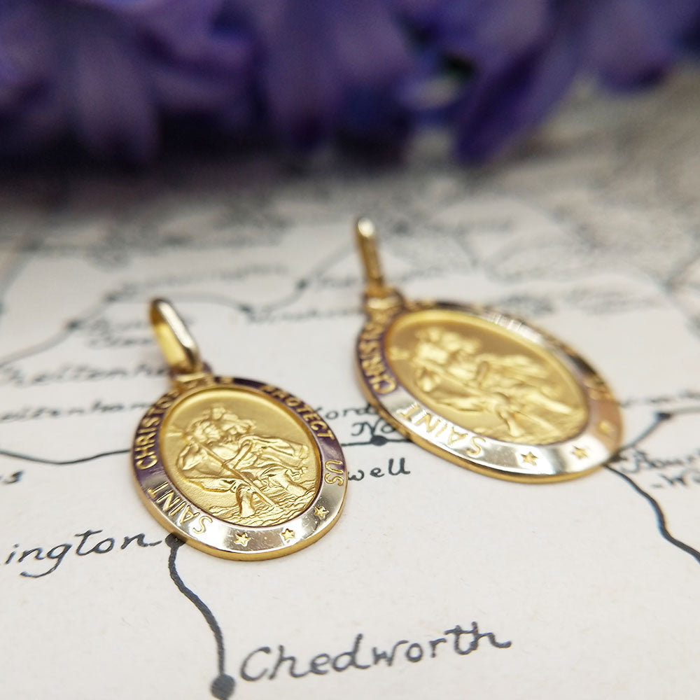 St christopher sale earrings