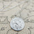 solid silver st christopher medal
